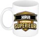 Bellatio Decorations Naam mok Xavi - wit - Superieur - keramiek - 300 ml - collega beker - cadeau