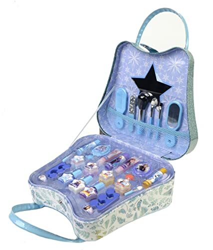 Markwins Disney Frozen Weekender Bag - Make-up Set voor Kinderen - Trendy en Compacte Nagelset met Nagellak en Stickers - Manicure Kit voor Kinderen en Perfect Cadeau voor Meisjes