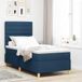 Prolenta Maison Exclusive - Lit boxspring avec matelas et tête de lit, bleu, 90 x 200 cm, tissu