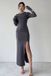 VISION WOMAN Robe à manches longues, fente et polyester en taille 36