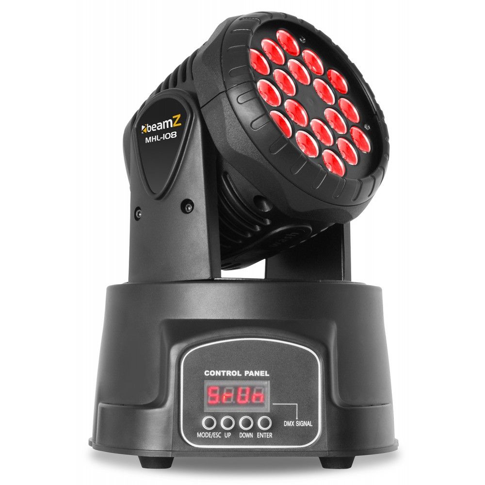BeamZ MHL108MK3 - Stroboscoop & Discolamp - Zwart