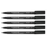 STAEDTLER Lumocolor 318 Permanente marker – zwart, enkel, 0,6 mm