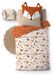 Douceur d'Intérieur, Ensemble de literie, 2 pièces, 140 x 200 cm, Roxy2, orange, 100% Coton