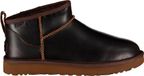 Ugg Classic Ultra Mini leren regenlaarzen, bruin, damesmaat EU 38