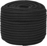vidaXL Multifunctioneel touw 12 mm 250 m Zwart PP