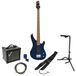Dimavery SB-201 Blue Burst kit de démarrage pour guitare basse électrique
