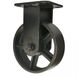 Maclean roue pivotante - Noir - Fonte - Ø150mm - Capacité de charge 280kg