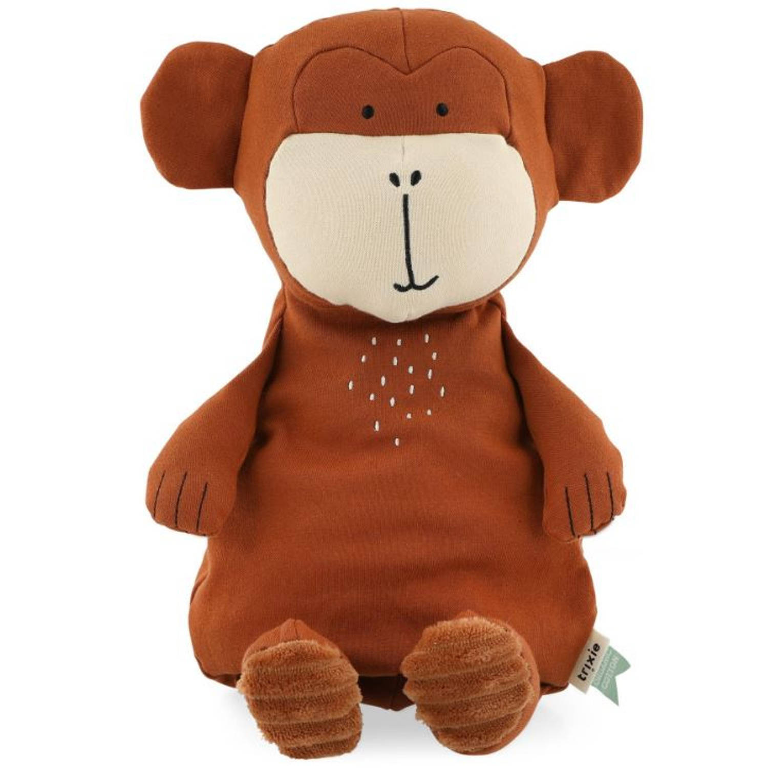 TRIXIE trixie knuffelaap mr. monkey junior 38 cm polykatoen bruin