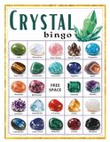Crystal Bingo: 32-Player Geology Science and Rock Collecting Themed Party Games