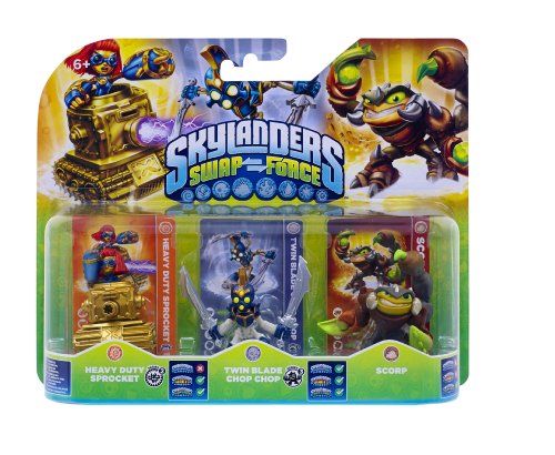 Activision Skylanders Swap Force Triple Character Pack - Sprocket, Chop Chop, and Scorp