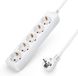 Aigostar 20HJK Stekkerdoos - 5-voudig - 3 meter - Wit