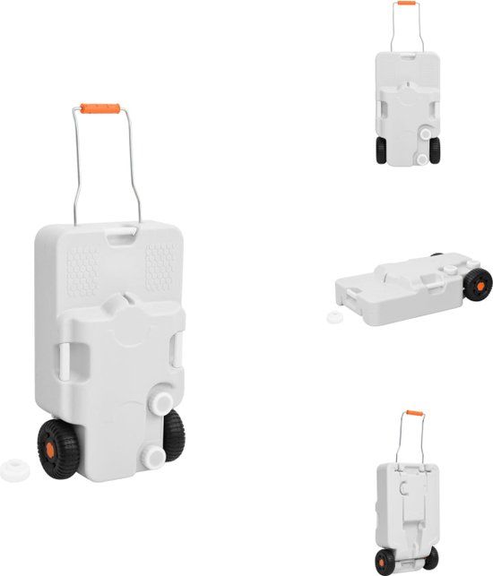 vidaXL Draagbare watertank - 30L - Grijs - 72x42x18cm