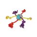 Les Costauds Hondenspeelgoed, 6 knopen, maat S, 30 cm, meerkleurig