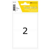 TopStick 1355 HuishoudLabels Groot, 10 stuks (55 x 82 mm, 50 velle, papier, mat) zelfklevend, permanente klevende multifunctionele etiketten voor handschrift, 100 etiketten, wit