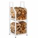 Relaxdays Houtopslag - 81,5 x 34,5 x 30,5 cm - binnen - wit