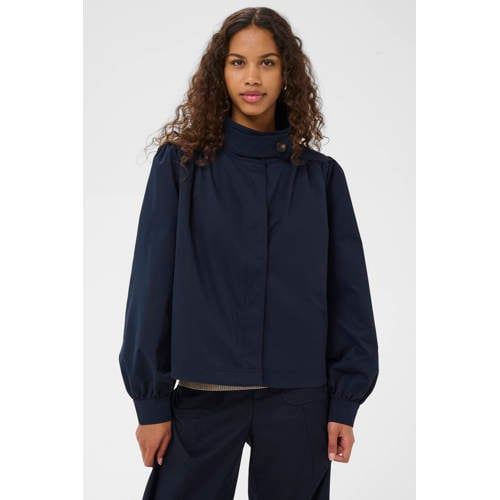 Saint Tropez trenchcoat donkerblauw
