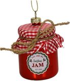 HD Collection Ornement de Noël en verre Pendentif de Noël Pot de confiture 9,5 cm