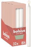 Bolsius Gladde Dinerkaarsen - 23 cm - 32 stuks - Wit