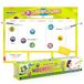 Jolly Magnetische weekplanner voor familie en kinderen, weekoverzicht 40 x 30 cm, magnetisch hechtend, beschrijfbaar en afwasbaar, incl. marker en accessoires