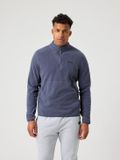 Björn Borg Fleece Vest Met Rits - Trui met Lange Mouwen Fleece - Odyssey Grijs - Maat S
