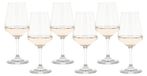 Ensemble de 6 verres à vin blanc, cristal clair, 37,5cl