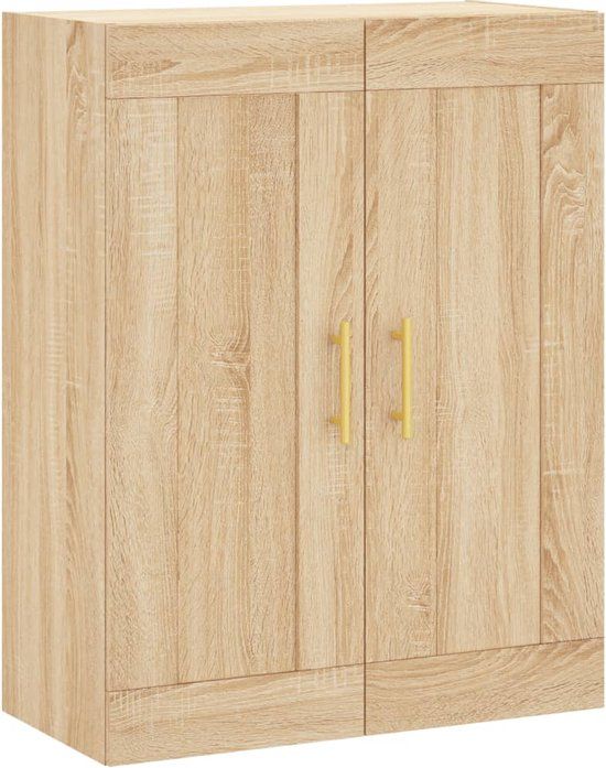 vidaXL Wandkast 69,5x34x90 cm bewerkt hout sonoma eikenkleurig