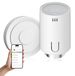 Alecto Ensemble de thermostats intelligents pour radiateurs avec passerelle Zigbee 3.0, filetage M30 x 1,5 mm, 6 adaptateurs