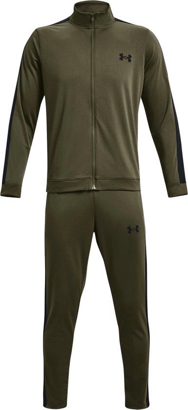 Under Armour UA Knit Track Suit Heren - Groen - Maat XL