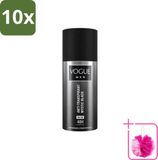 Vogue Men Mystic Black Deodorant Spray Antitranspirant 150 ml - 10 stuks