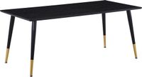 Hioshop Dipp Eettafel 90x180cm Zwart