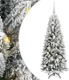 vidaXL Kunstkerstboom Wit 120 cm PVC, Plastic, Staal, PE
