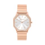 Tamaris dameshorloge, Elegant dames horloge met zirkoniasteinen en selbstkürzbarem Metallband, 3ATM Wasserdicht
