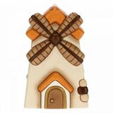 THUN Figurine de Noël moulin à vent - décoration de Noël maison - ligne crèche classique - céramique - 7,5 x 7,5 x 12,5 h cm