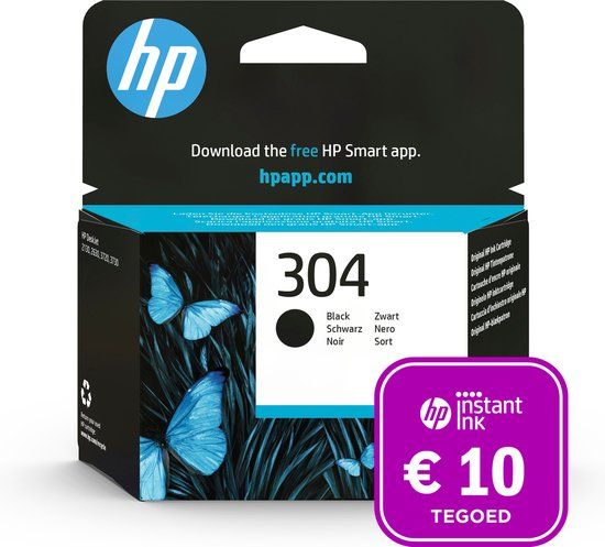 HP 304 Zwart - Inktcartridge - Origineel