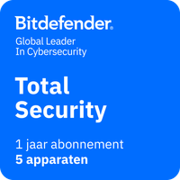 Bitdefender Total Security Individual 5 apparaten Jaarlijks