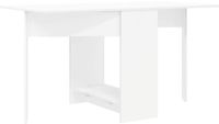 vidaXL Eettafel 138 x 70 x 73,5 cm Bewerkt hout Wit Rechthoekig