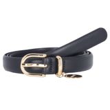 JOOP! Leren Riem 2,0 CM Women's Belt With Pendant W80 D`Blue Donkerblauw