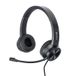 Lindy 20439 Headset Hoofdband Kantoor/callcenter USB Type-C Zwart