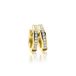 Zinzi zilveren oorringen 14K geel verguld 17 x 3mm witte zirconia's ZIO186Y