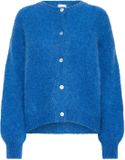 Ichi Damesvest Marita Turkse Zee Katoen Lange Mouw Ronde Hals Effen XS/S