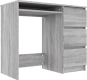 vidaXL Bureau Sonoma grijs 90x45x76 cm bewerkt hout