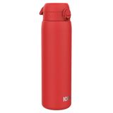 ION8 Vacuüm Geïsoleerd Stalen 1 Liter Waterfles, 920 ml/31 oz, Lekvrij, Makkelijk te Openen, Veilige Vergrendeling, Draaghendel, Vaatwasserbestendig, Duurzaam, Ideaal voor Sport en Yoga, Rood