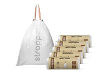 Strapper 125 Afvalzakken Bruin - Geschikt voor simplehuman en Brabantia - 10-12 liter