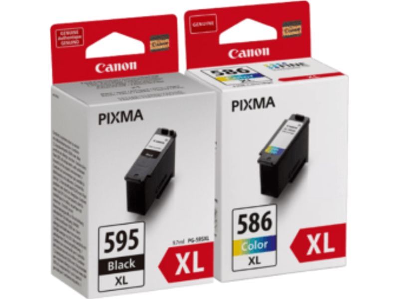 Canon Inktcartridge PG-595XL / CL-586XL photo value pack Zwart + 3 kleuren Multipack Hoge capaciteit