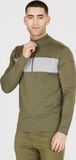 ENDURANCE Midlayer Pete Heren L Groen Polyester/Elastaan Colorblock