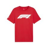 Puma F1 Ess Logo T-shirt Rood XL