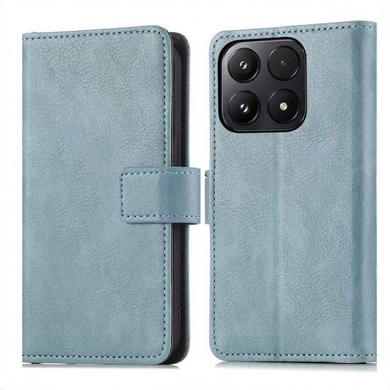 imoshion Hoesje - Geschikt voor Xiaomi 17 - Luxe Bookcase - Lichtblauw