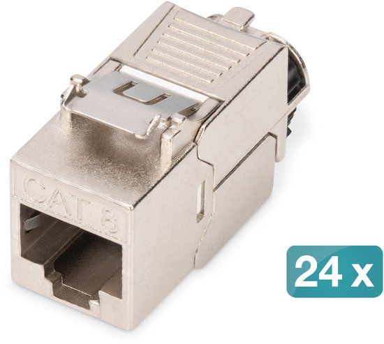 DIGITUS Keystone module Cat 8.1 - 24 stuks - Silver