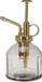 H&S Collection Plantenspuit - water vernevelaar - glas - grijs/goud - 16 cm - vintage look