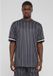 Urban Classics Oversized Striped Mesh Heren T-shirt XXL Zwart/Wit